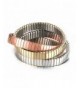 Stainless Interlocked Trinity Stretch Bracelet