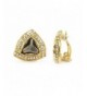 Earrings Triangle Trillion Crystal Fashion