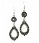 Victorian Style Tear Marcasite Earrings