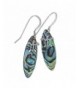 Sterling Silver Abalone Surfboard Earrings