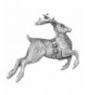 Danforth Reindeer Pewter Brooch Pin