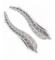 Climber Earrings Leaf Crawler Silver