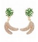 Dot Line crystal banana earrings