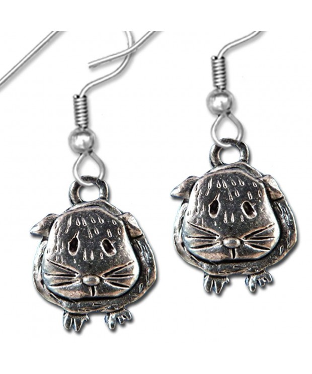 Pewter Guinea Earrings Magic Zoo