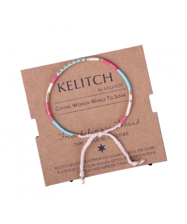 KELITCH Crystal Friendship Bracelet Handmade