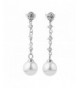 Sterling Silver Zirconia Simulated Earrings