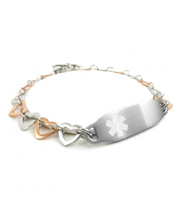 MyIDDr Pre Engraved Customizable Medical Bracelet