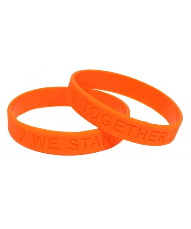 Orange Awareness Silicone Bracelet Bracelets