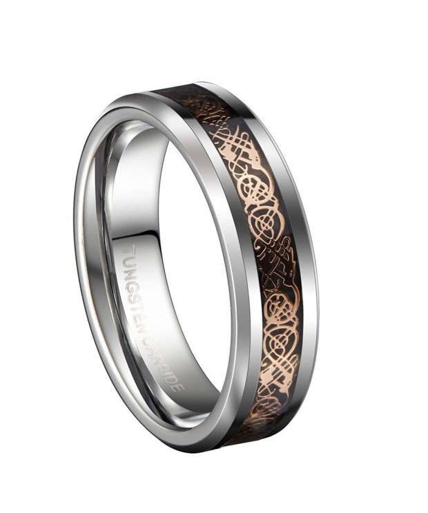 Plated Celtic Tungsten Carbide Wedding