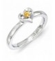 Sterling Silver Stackable Expressions Citrine