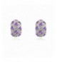 Jewistic Rhodium Plated Earrings Swarovski Elements