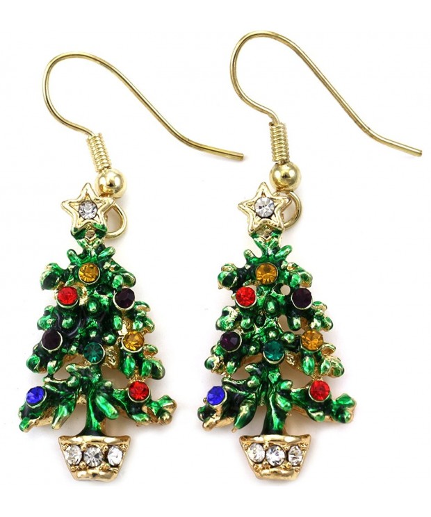 Happy Colorful Christmas Earrings Dangle
