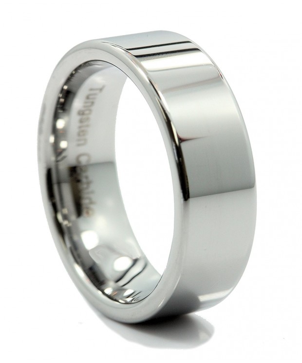 MJ Tungsten Carbide Wedding Polished