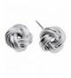 Sterling Silver Earrings Rhodium Plated