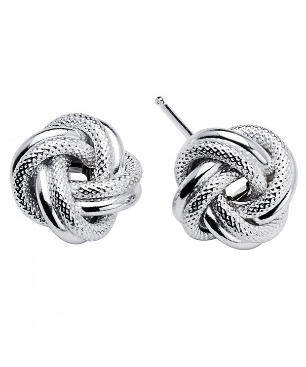 Sterling Silver Earrings Rhodium Plated