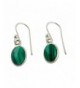 NOVICA Malachite Sterling Earrings Verdant