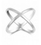 Criss Cross Polished Sterling Silver