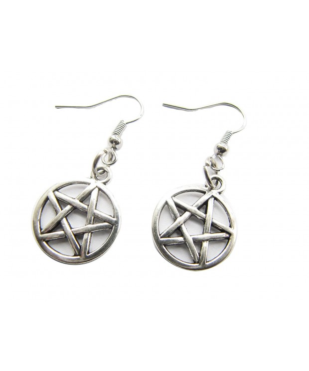 Pentagram Earrings Pentacle Protection Elements