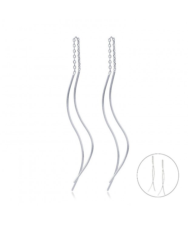 lightweight Linear Threader Earrings Jewelry