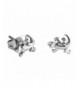 Tiny Stainless Steel Gecko Earrings