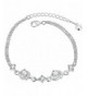 AnaZoz Platinum Swarovski Zirconia Round Cut