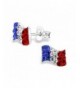 Sterling Silver France Crystals Earrings