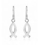 Christian Symbol Sterling Silver Earrings