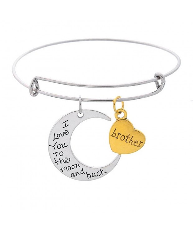 Pendants Brother Expandable Bangle Bracelet