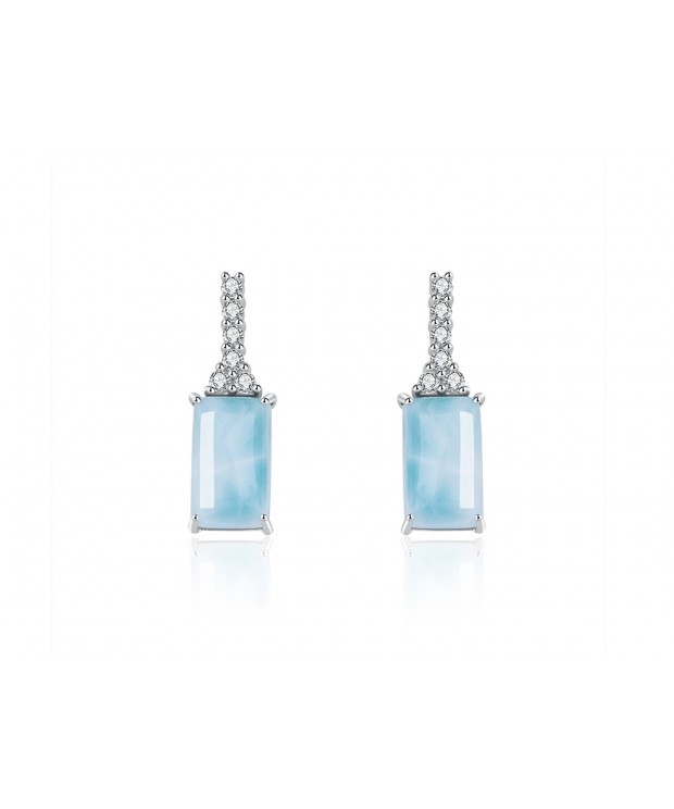 Sterling Jewelry Larimar Earrings Gemstone