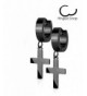 Earrings Surgical Stainless Rhodium Hypoallergenic