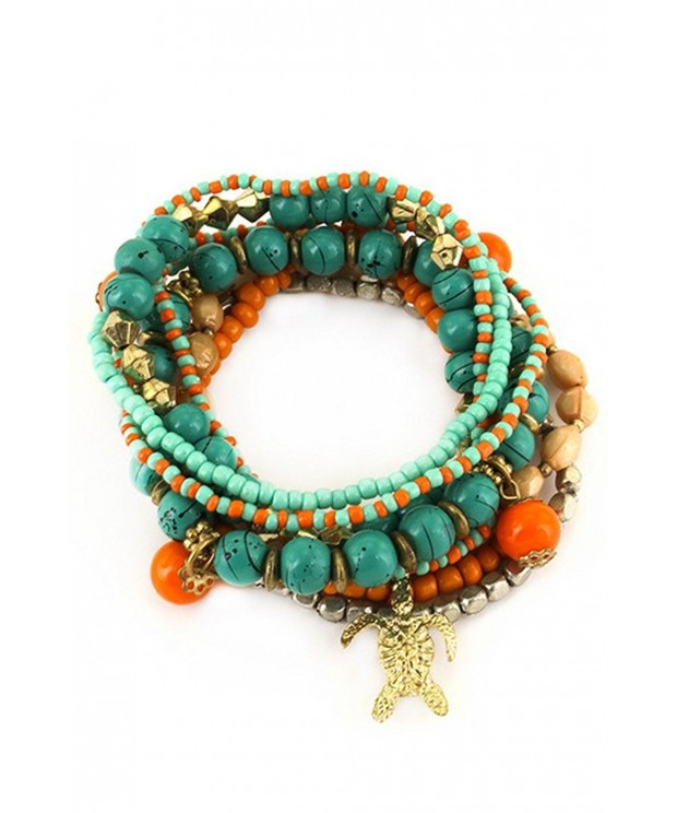 Aris Bohemian Turquoise Stretch Bracelets