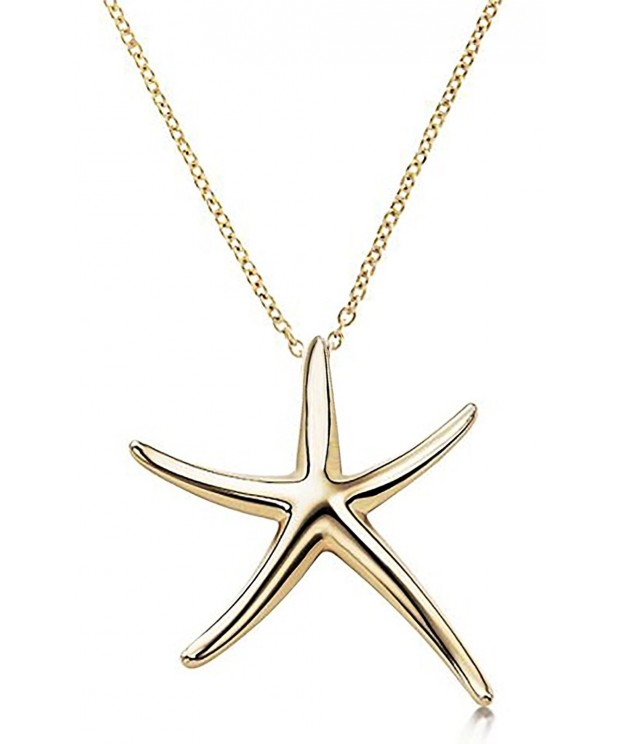 Starfish Necklace Sterling Celebrity Designer