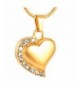 Gold Plated Stainless Cremation Necklace Memorial