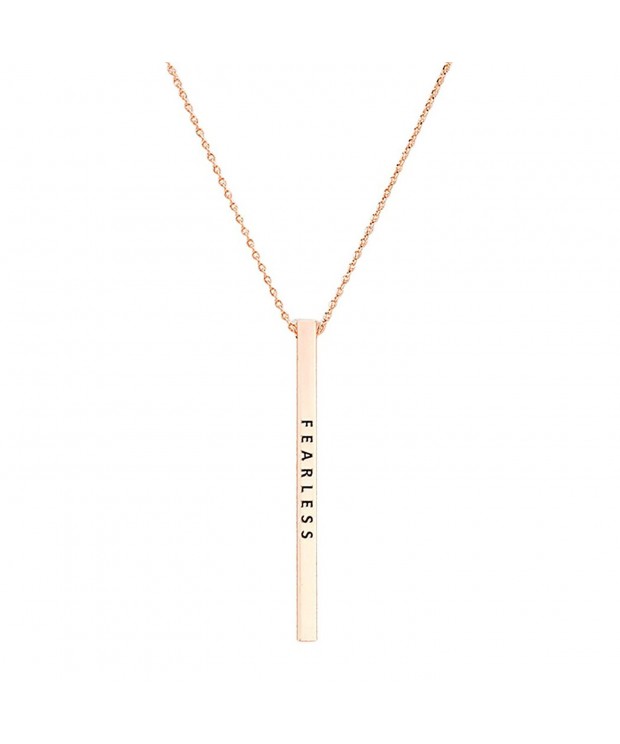 Rosemarie Collections Vertical Necklace Fearless