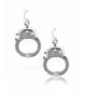 Spinningdaisy Silver Functional Handcuff Earrings