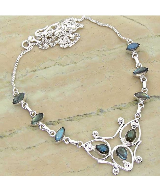 Labradorite Sterling Silver Handmade Necklace