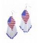 Patriotic American Chandelier Memorial Earrings