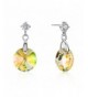 SBLING Platinum Plated Sterling Earrings Swarovski