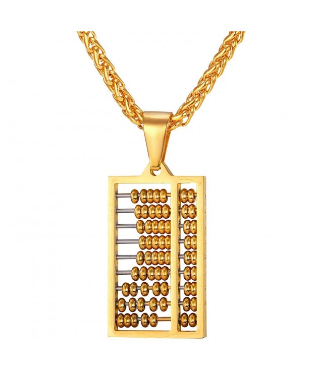 U7 Abacus Pendant Personalized Necklace