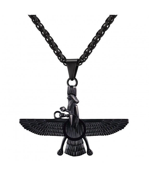 U7 Farvahar Stainless Necklace black gun plated