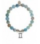 EvaDane Precious Aquamarine Gemstone Bracelet