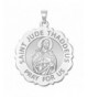 Saint Jude Scalloped Religious Medal