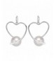 Amazing Twisted Silver Tone Simulated Earrings