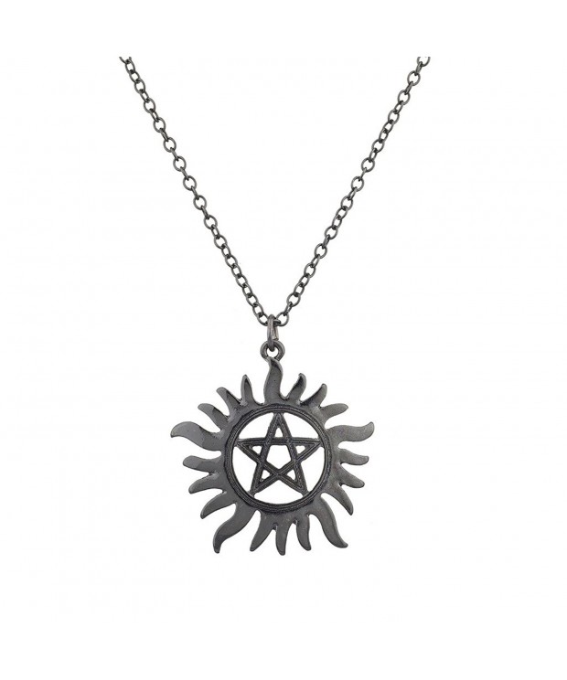 Lux Accessories Hematite Possession Pentagram
