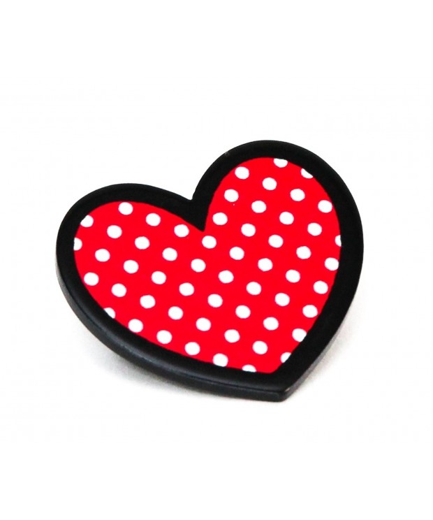 Valentines Heart Brooch Pinback Button