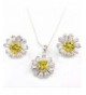 FC Crystal Pendant Necklace Earrings