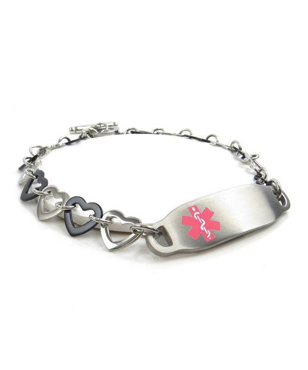 MyIDDr Pre Engraved Customizable Bariatric Bracelet