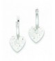 Sterling Silver Polished Hammered Earrings