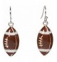 Heirloom Finds Enamel Football Earrings