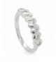 Sterling Silver Lightweight Half Around Ring